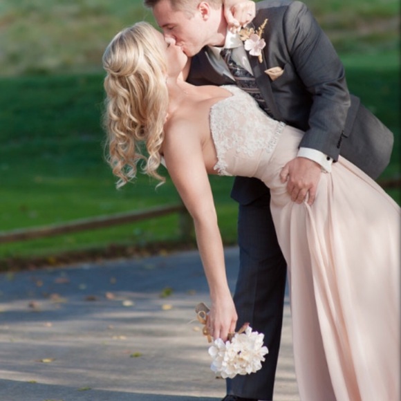 Blush Wedding or Prom Dress - Picture 4 of 5